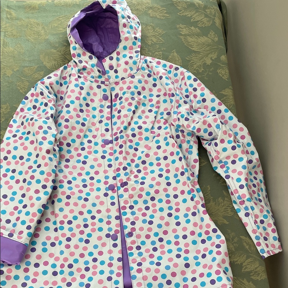 Polka Dot Kids Jacket with Hood